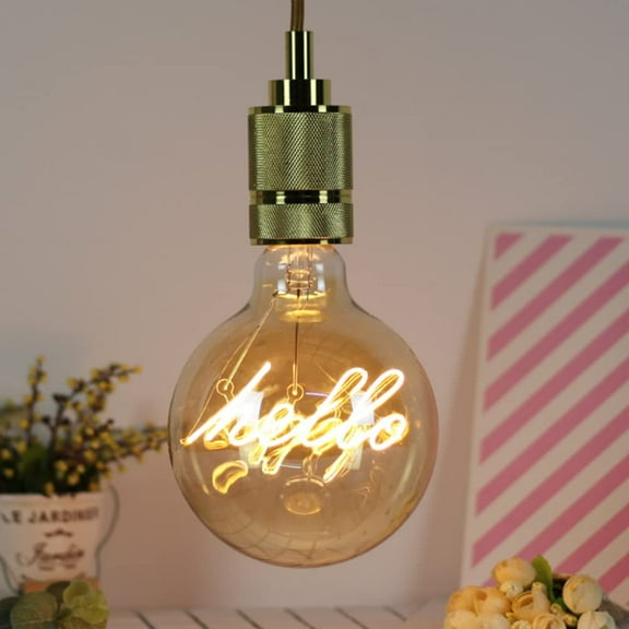 LINLIN LED Edison Bulb, LED Decorative Firework Light Bulb LED Filament Bulb Decorative Light Bulb Globe E27 110-130V 4W