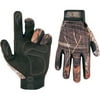 CLC Work Gear M125L CLC Mossy Oak Camo Hi-Dexterity Gloves - Large Size - Mossy Oak Camo - Spandex Back, Synthetic Leather, Syntrex Synthetic Palm - Abrasion Resistant, Tear Resistant, Textured