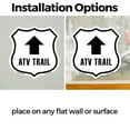 thumbnail image 3 of ATV Trail Up (2 Pack) 4 inch X 4 inch Shield Shaped Heavy Duty 3.2 mil Vinyl Decals Weather Resistant Made in the USA, 3 of 5