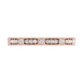 thumbnail image 3 of 1/4 Carat Diamond Wedding Band Ring in 10K Rose Gold (Ring Size 10.5), 3 of 6