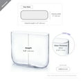 thumbnail image 2 of WGV Clear Rounded Corner Rectangular Glass Block Vase - 4" Wide x 10" Height, Good quality, Heavy Weighted Base - 1 Pc, 2 of 5