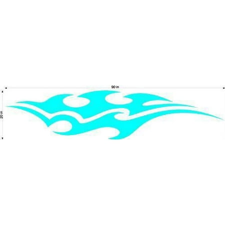 Auto Truck Car Boat Side Flames Tribal Decal Sticker TF060