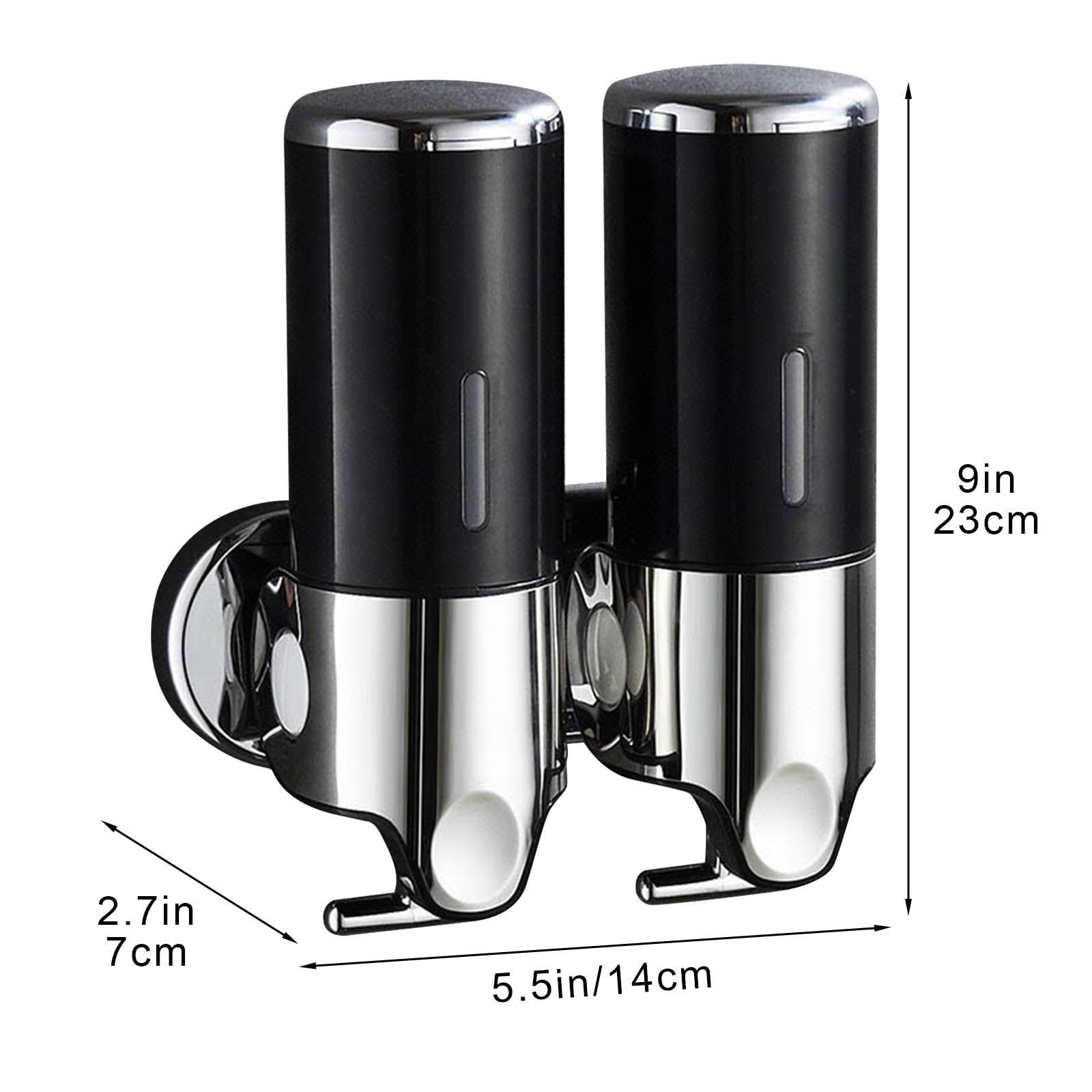 Lunxisen 1 Pcs Wall Mounted Shower Gel Dispenser Hands Free Soap Pump for Bathroom Kitchen Hotel Commercial Use Automatic Liquid Soap Dispenser