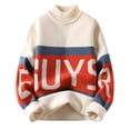 thumbnail image 1 of Gilet Tricoté pour Hommes, Col Roulé Épais, Mode Hiver, 1 of 9