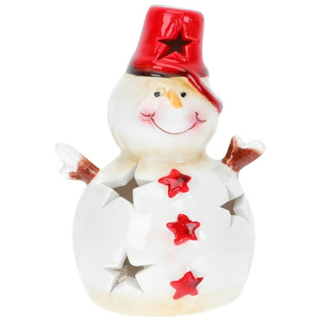 

DiMaddie Ceramic Snowman Light Holiday Figurine Statue - 70 characters