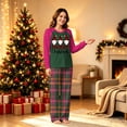 thumbnail image 2 of Lvotionpl 2026 Matching Family Christmas Pjs, Matching Christmas Pajamas Long Sleeve Top & Pants Set Matching Holiday Family Pajama Xmas Sets, 2 of 5