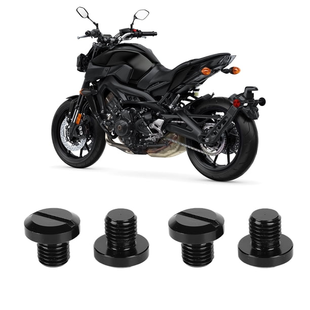 Tornillos Tapagujeros Para Espejo Retrovisor De Moto – Aluminio CNC, Rosca M10x1.25, Compatibles Con Yamaha MT-07, MT-09, MT-10 Y Más