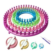 Readaeer Round Knitting Looms Set with Hook Needle and Pompom Maker