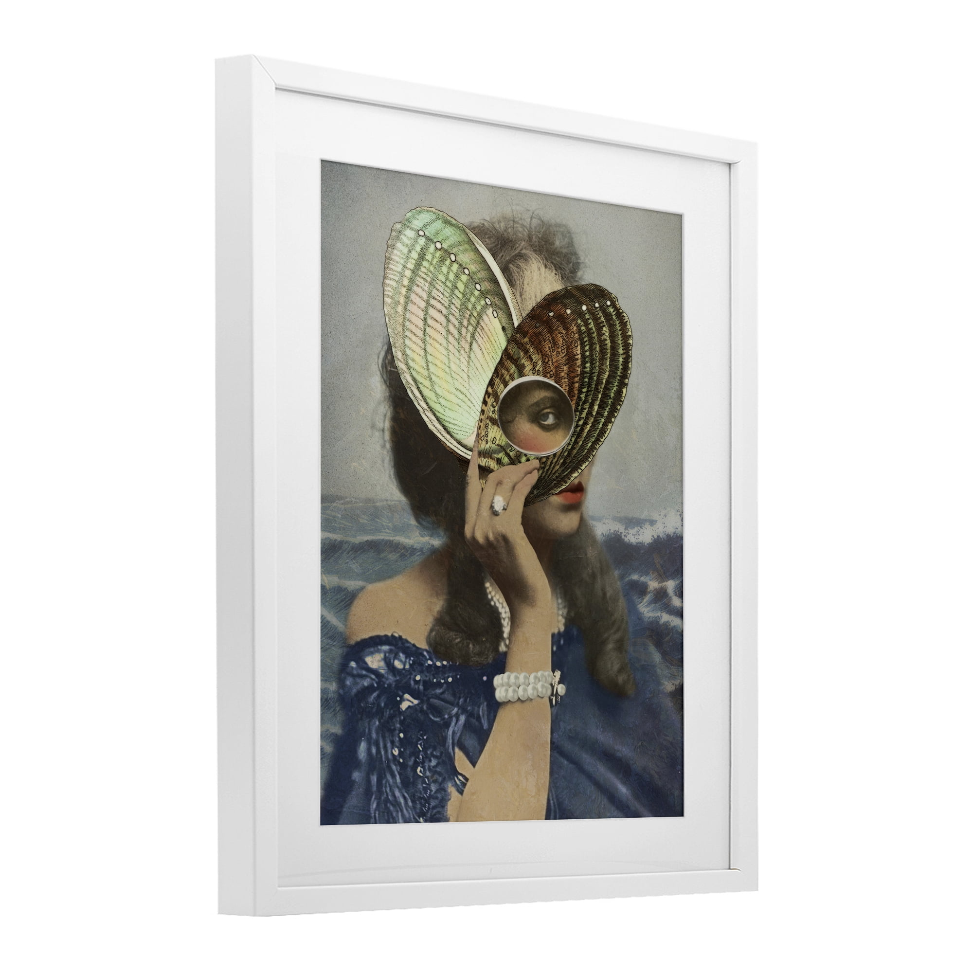 Stupell Industries Portrait of Naturalist White Framed Print Under Glass, design by Victoria Barnes