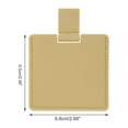 thumbnail image 2 of Espejo de Maquillaje Cuadrado Único de 1 Pc para Viajes de Negocios Tono Dorado Claro Acero Inoxidable, 2 of 5