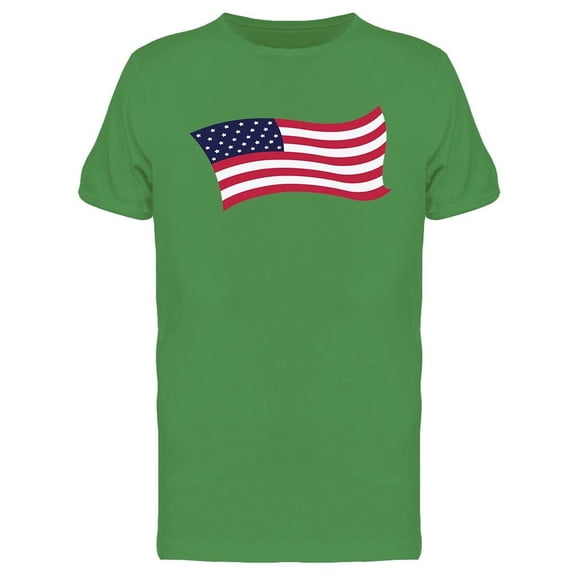 Waving Cartoony Usa Flag Tee Men's -Image by Shutterstock
