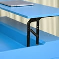 thumbnail image 3 of Homylin Computer Desk with Lift Top and Drawers, 44 inch Office Desk with Storage, Writing Desk with Shelf, Work Desk Workstation for Home Office and Bedroom, Blue, 3 of 9