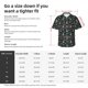 thumbnail image 5 of Fotbe Gold Snowflake Christmas Tree Camisa Hawaiana para Hombre Unisex – Camisa Casual de Verano con Botones de Manga Corta de Algodón y Lino,Medium, 5 of 7