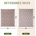 thumbnail image 2 of SHIQI-Outdoor Rug 8x10 Patio Waterproof, Large Outdoor Plastic Straw Rug, Reversible Out Door Carpet for Camping, Deck, Rv, 8 x 10 Area Carpet for Balcony, Porch, Backyard, White and Brown, 2 of 4