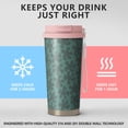 thumbnail image 3 of 18oz Travel Coffee Mug with Strap, 316 Stainless Steel Vacuum Insulated Tumbler, 2-in-1 Straw Lid, Camouflage Print, 3 of 6