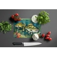 thumbnail image 4 of Smallmouth Bass Glass Cutting Board Large 12 in x 15 in, 4 of 5