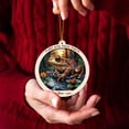 thumbnail image 2 of Forest Toad Stained Glass Suncatcher Ornament – Text Christmas 2025 Tree Decoration Gift for Family, Friends, Man & Woman, 2 of 4