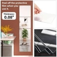 thumbnail image 3 of Full Length Acrylic Mirror Tiles 8 Pcs 12"x12", Toddler Mirror Unbreakable Non Glass Safety Frameless Preschool Mirror For Classroom - Home Gym Mirror 12x12 Mirror Squares For Closet Door Bedroom, 3 of 5