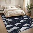 thumbnail image 3 of ODIKA 8'x10' Washable Area Rug Non-Shedding, Easy Care, Sky Celestial Cloud With Constellation Star Map Border Starry Flowing Dynamic for King Size Bedroom Under Bed, Master Suite, 3 of 7