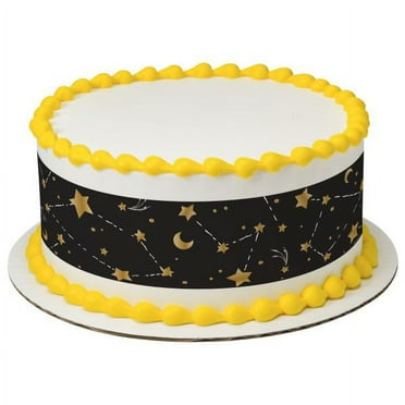 Stars, Moon graduation PhotoCake® Edible Cake Border 2.5x10 inchs