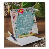 Scripture Cards W/Stand Floral, (Hardcover)