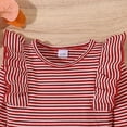 thumbnail image 6 of Staki Girls Plaid Clothes Set Girl Fall Clothes Sets: 2 Piece Fall Winter Outfit Long Sleeve Ruffle Top Mini Skirt for Girl(Red,2-3 Years), 6 of 6