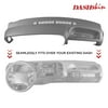 DashSkin Molded Dash Cover for 95-96 Chevy/GMC Pickup Truck, Tahoe, Suburban, and Yukon In Medium Grey - 9596GM (Vehicle Specific)