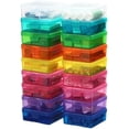 thumbnail image 2 of Plastic Small Storage Bins with Lids for Organizing, Mini Clear Storage Containers and Stackable Storage Box Organizer for Pencil Boxes, Task Boxes, Crayon Boxes (18 Pack Small -Color), 2 of 6