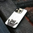 thumbnail image 4 of FINCIBO Soft Rubber Protector Cover Case for Apple iPhone 14 Pro 6.1" 2022, Raccoon Hands Out, 4 of 5