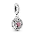 thumbnail image 1 of COLGANTE CIRCONIAS CORAZON ROSA, 1 of 1