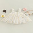 thumbnail image 4 of Robe Bébé Fille Daisy Robe Enfant en Bas Âge Sans Manches Floral Tutu Robes en Tulle en Couches, 4 of 6