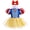 Blue and yellow, variant on WIBACKER Baby Girls Romper Tutu Dress 3-18M Princess Bodysuit Tulle Dresses with Headband Birthday Christmas Halloween Costumes