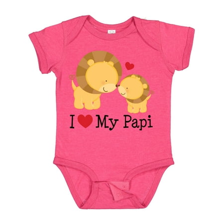 

Inktastic I Love My Papi Childs Gift Baby Boy or Baby Girl Bodysuit