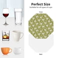 thumbnail image 6 of Naloa Daisies Flowers Leather Coasters for Drinks, Durable Drink Coasters 4 Set for Tabletop Protection, Luxurious Home Décor and Housewarming Gift ( {designName})Octagon, 6 of 6