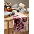 thumbnail image 3 of Table Runner Dresser Scarf 13 x 70 Inch Spring Rose Watercolor Flowers Retro Elegant Floral Table Runners Non-Slip Heat Kitchen Dining Table Decor for Indoor Outdoor Home Party Decoration, 3 of 7