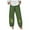 Green, variant on VEKDONE Womens Linen Long Pants Navy S