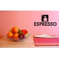thumbnail image 1 of Custom Decals Espresso Wall Art Size: 14 X 28 Inches Color: Black, 1 of 1