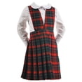 thumbnail image 2 of Cookie's Girls’ Jumper (Sizes 2 - 6X) Color: green/red/gold *plaid #66* Size: 2, 2 of 2
