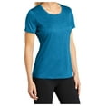 thumbnail image 4 of Yellow Rooster Womens Heather Contender Scoop Neck T-Shirts Blue Wake Heather XS, 4 of 8
