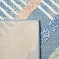 thumbnail image 6 of SAFAVIEH Sarasota Alton Geometric Indoor/Outdoor Area Rug, Blue/Light Green, 6'7" x 6'7" Round, 6 of 6