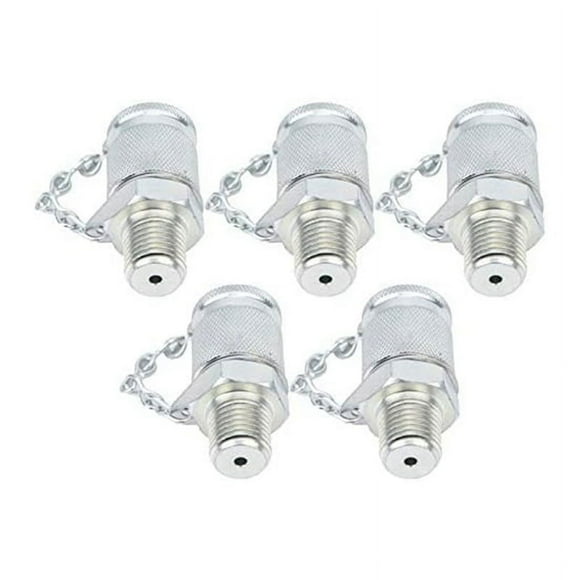 Hydraulic Test Fitting Kit, Hydraulic Test Adapter for PT/PPT Series Fittings,NPT1/4,5PCS