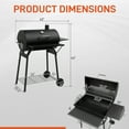 thumbnail image 6 of UBesGoo Charcoal Grill Portable BBQ Grill Smoker Steel BBQ Pit Outdoor for Camping w/ Workstation, 6 of 10