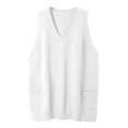 thumbnail image 4 of Baberdicy Women's Pocket Knit Vest, Multi-Color Sleeveless Coat, Utility Layer & Errands , Multi-Pocket Knit Vest, Solid Sleeveless Coat, Utility Layer White M, 4 of 5