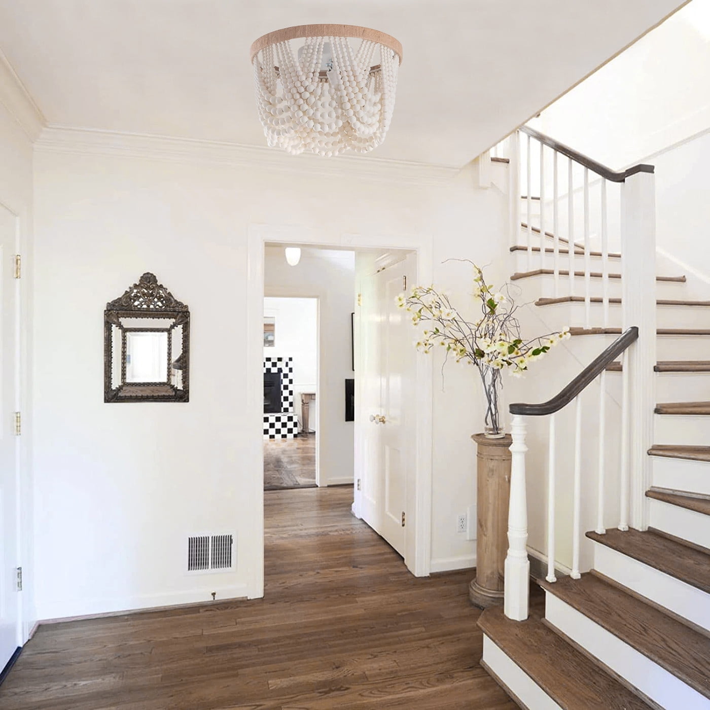 Aiwen Stylish Beads Chandelier, Modern Creative Ceiling Light for Living Room Bedroom Kitchen