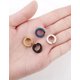 thumbnail image 4 of 8 Piezas Pendientes No Perforantes Clip de Oreja Aros Falsos para Hombres y Mujeres, Acero Inoxidable, 4 Colores JM, 4 of 6