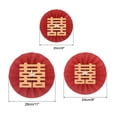 thumbnail image 2 of Uxcell 8"/9"/11" Round Paper Fans Hanging Decoration for Festival Wedding Party Backdrop, Red 6 in 1 Set, 2 of 6