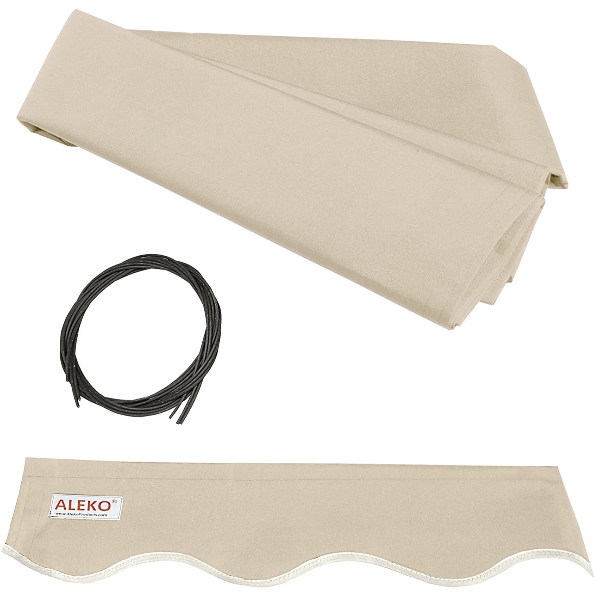 ALEKO 20'x10' Retractable Awning Fabric Replacement, Ivory Color