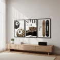 thumbnail image 6 of 3Pcs Trendy Leopard Wall Art Preppy Aesthetic Stylish Leopard Painting Picture Wall Decor Funky Lucky 8 Ball Cheetah Poster Print Artwork for Bedroom Living Room Bathroom Home Decoration Unframed, 6 of 7