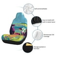 thumbnail image 6 of Cauagu Pop Art Colorful Cows Print Car Seat Covers,Universal Automotive Seat Covers Car Seat Protectors Easy to Install Car Cover Car Accessories Auto rucks Van & SUV-1, 6 of 9