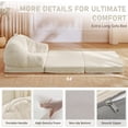 thumbnail image 6 of NEORIVERE Folding Sofa Bed 3-in-1, Convertible Boneless Couch with Handle – Floor Lounger Sleeper Chair for Adults, Single Sofa for Living Room or Bedroom, 6 of 9